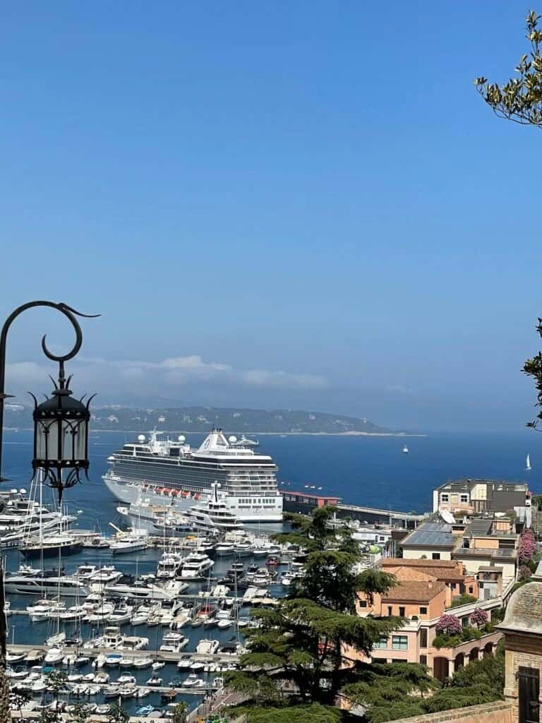Luxury ship in the Monaco marina